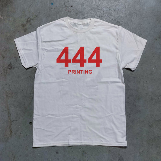 444 Printing Graphic Tee - (White)