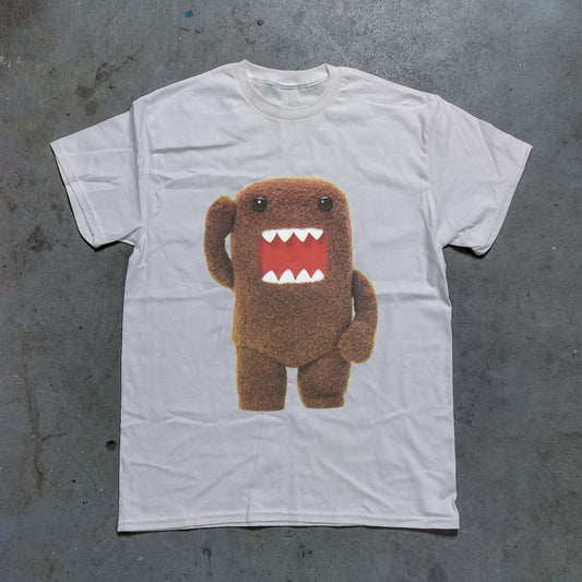 Domo Cartoon Bear Graphic Tee - (White)