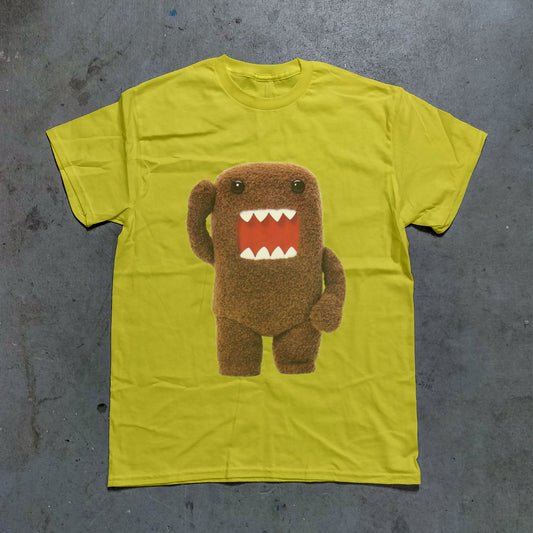 Domo Cartoon Bear Graphic Tee - (Yellow)