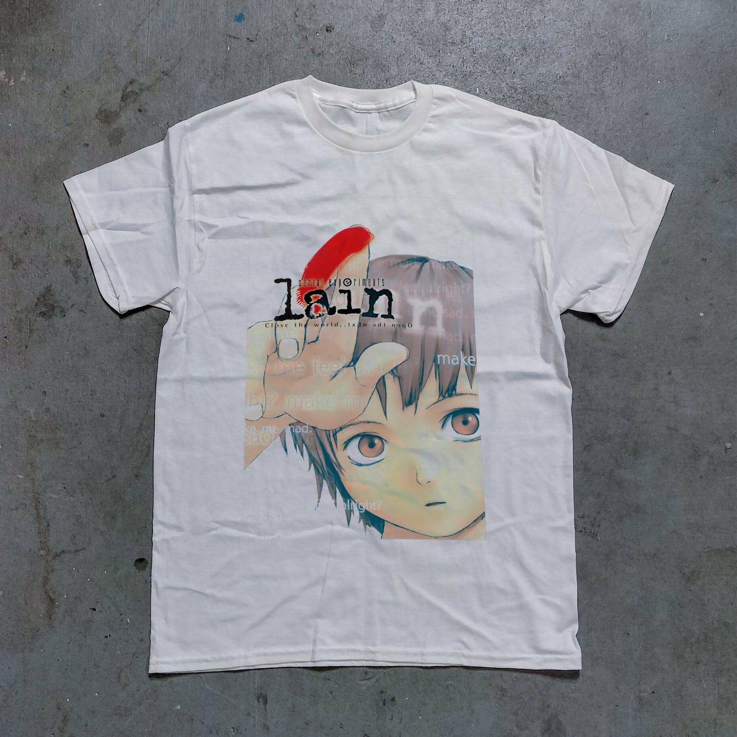 Serial Experiments Lain Graphic Tee - (White)