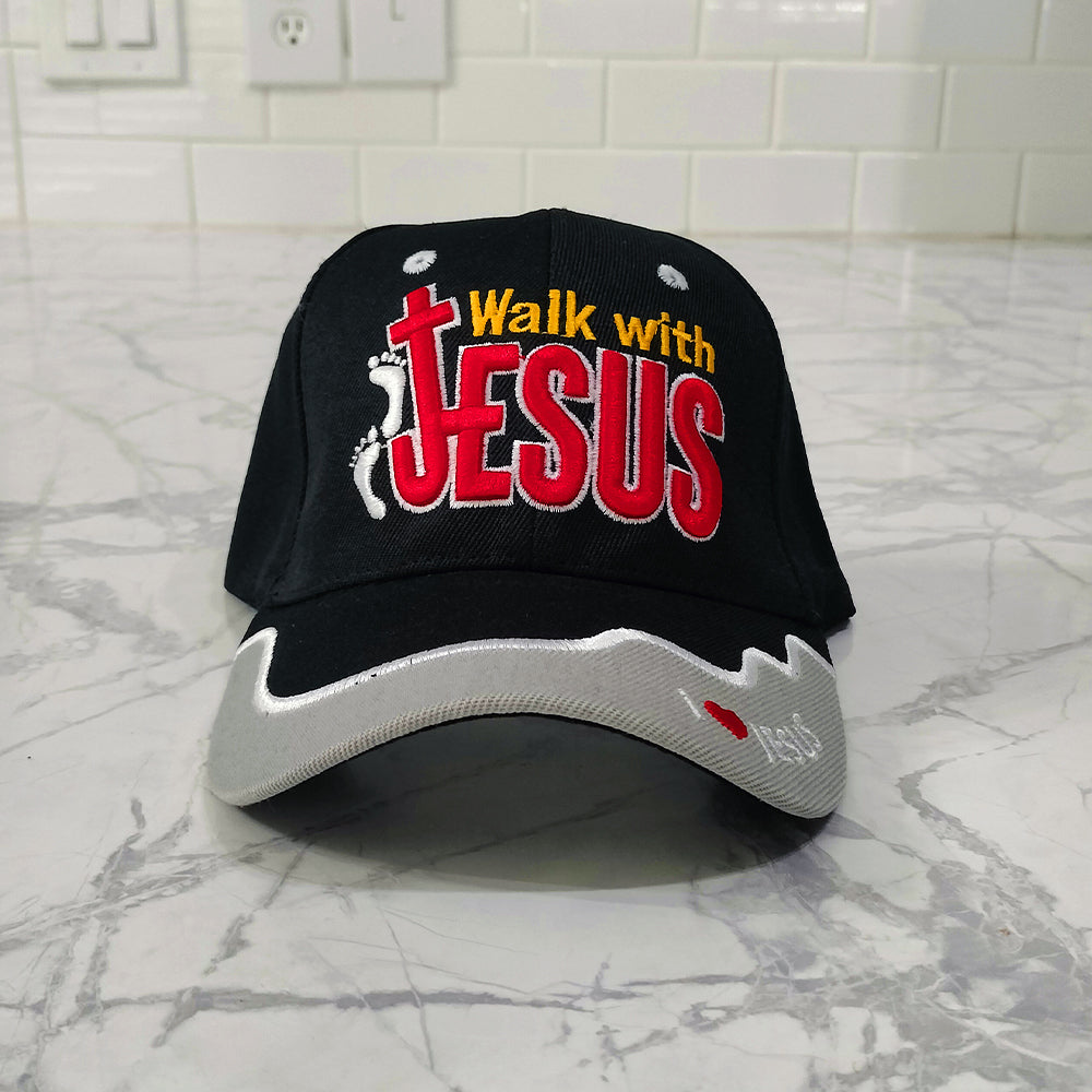 Walk With Jesus Canvas Baseball Cap