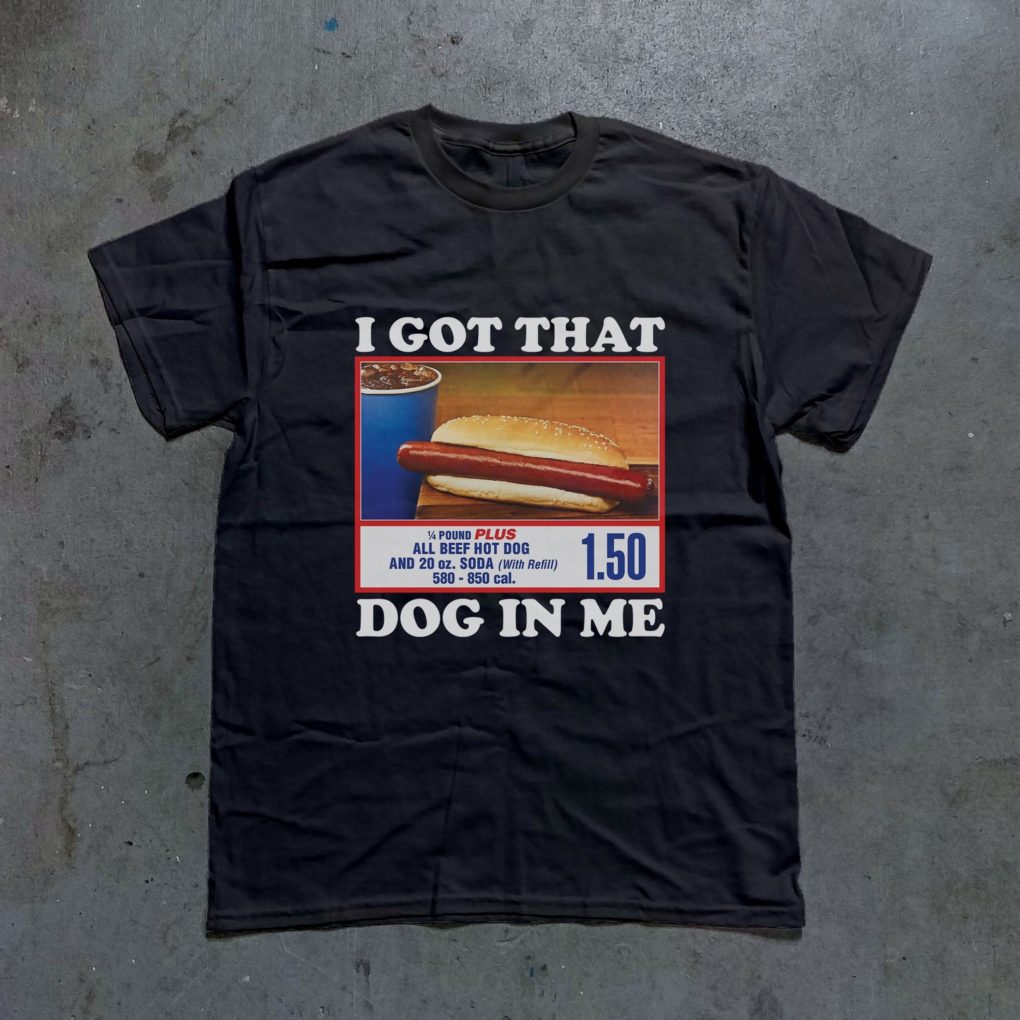 Costco Hot Dog Meme Graphic Tee - (Black)