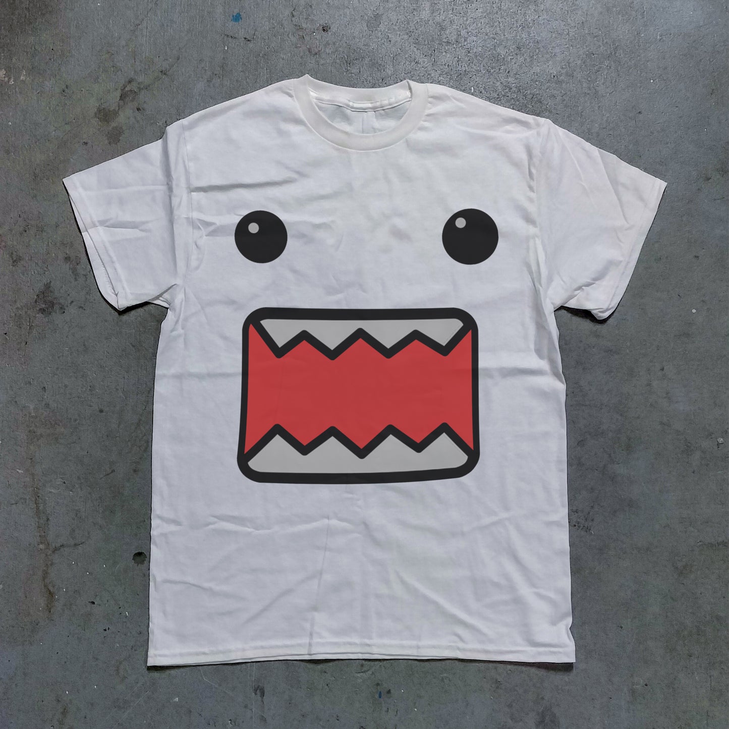 Domo Face Graphic Tee - (White)