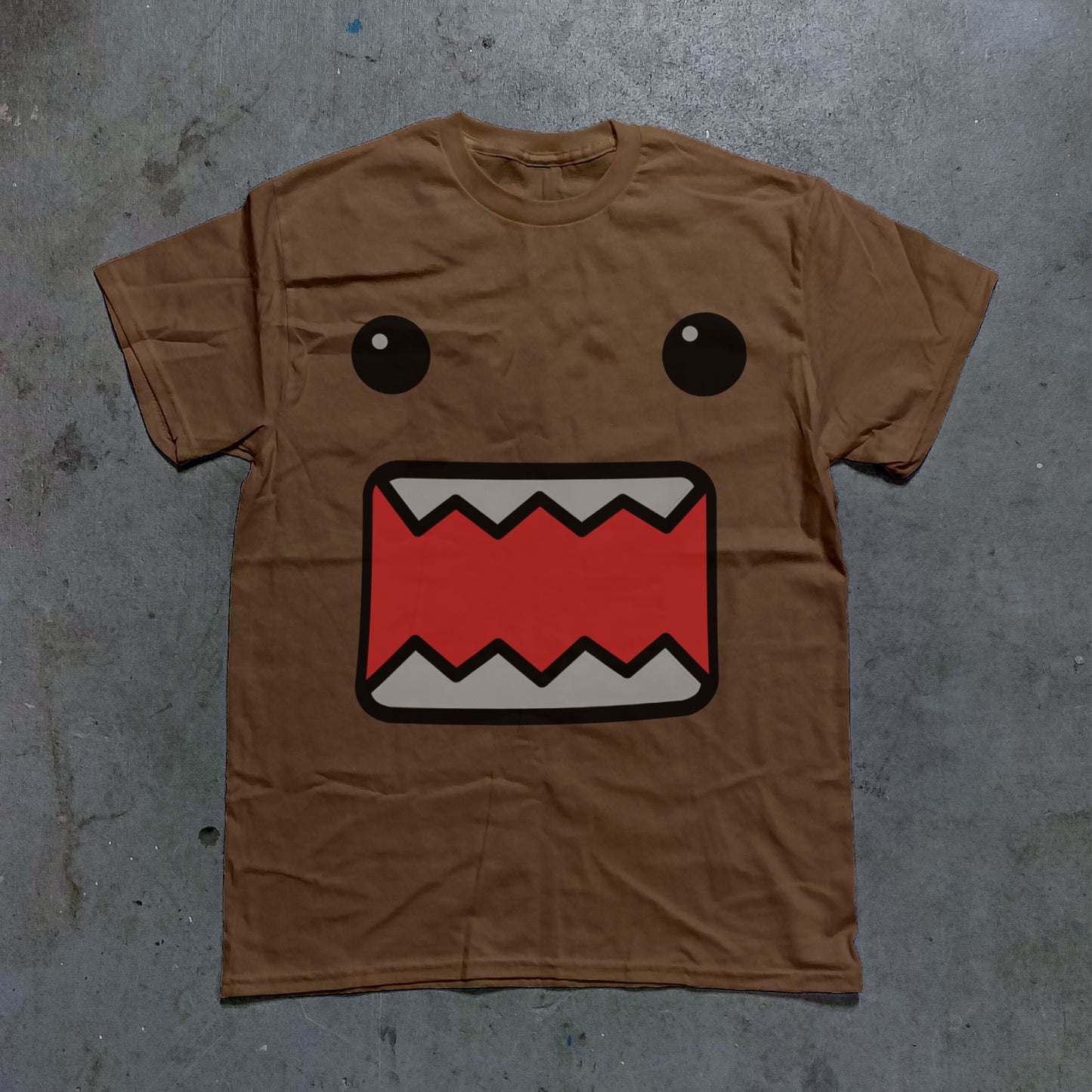 Domo Face Graphic Tee - (Brown)