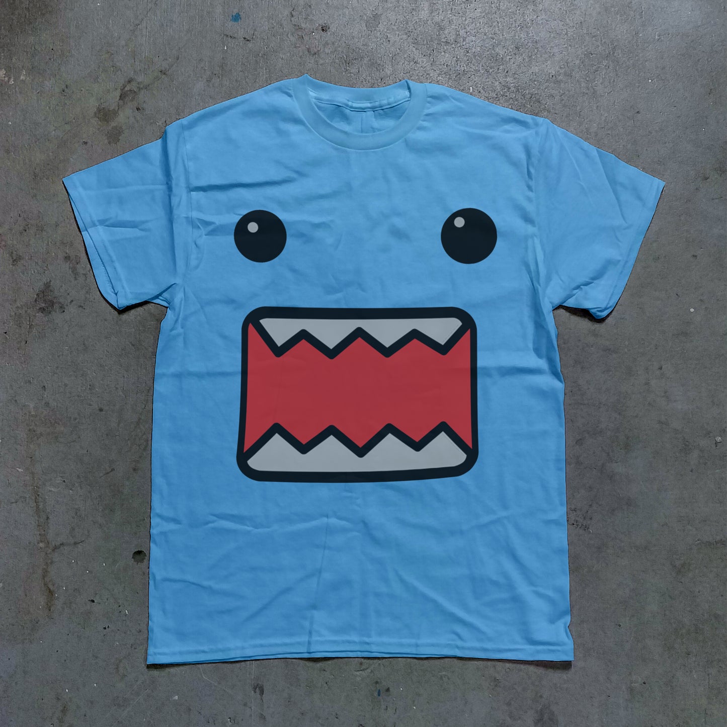 Domo Face Graphic Tee - (Blue)