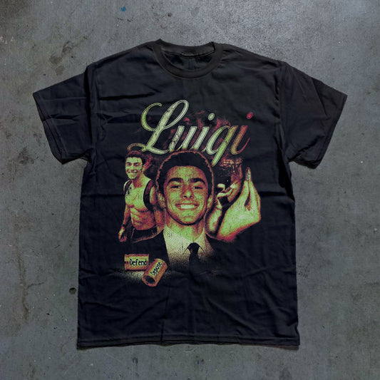 Luigi Mangione Fan Art Graphic Tee - (Black)